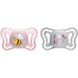 chicco physioforma light 2-6m - succhietto in silicone - rosa in fantasie assortite