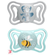 chicco succhietto light azzurro silicone 2-6m 2 pezzi