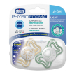 chicco succhietto light lumi silicone 2-6m 2 pezzi