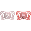 chicco physioforma light 6-16m - succhietto in silicone - rosa fantasie assortite