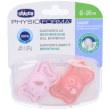 chicco succhietto light girl silicone 6-16 mesi 2 pezzi