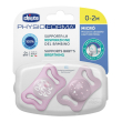 chicco succhietto micro rosa silicone 2 pezzi 0-2 mesi