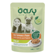 oasy cane straccetti in salsa adulto salmone & patate 100 gr