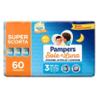 pampers sole e luna taglia 3 midi 4-9kg formato scorta 60 pannolini