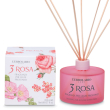 l'erbolario - 3 rosa fragranza legni profumati confezione 200 ml