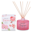 3 rosa fragranza legni - profumatore per ambienti rosa e legni