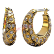 bjt290 orecchini peony 16 mm gold plated