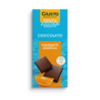 giusto - senza zuccheri aggiunti tavoletta al cioccolato fondente e arancia confezione 85 gr (scaden