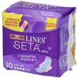 lines seta ultra con ali 10 pz assorbenti