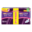 lines seta ultra assorbenti lungo con ali,18 pezzi