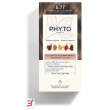 color kit 6,77 marrone chiaro cappuccino latte rivelatore 50 ml + crema colorante 50 ml + maschera p
