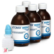 atomix wave dispositivo per igiene rinofaringea atomix soluzione salina 4 flaconi da 250 ml