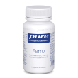 pure encapsulations ferro 30 capsule - integratore alimentare ipoallergenico con ferro e vitamina c