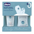 chicco natural sensation - baby set cofanetto bagnoshampoo 200 ml + pasta lenitiva 100 ml