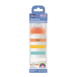 chicco biberon wb pp arancione da 330 ml vel silicone