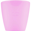 chicco easy mug - tazza in silicone rosa 6m+