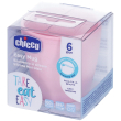 chicco biberon silicone rosa 6 mesi+ 1 st