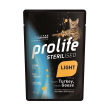 sterilised light grainfree sensitive tacchino e oca - alimento completo per gatti adulti sterilizzat