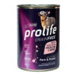 prolife cane grain free sensitive medium/large adult maiale patate 400gr (lattina)