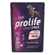 prolife grain free maiale e patate cani adulti taglia mini, 100 g