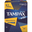 tampax & goregular>descrizione tampone con applicatore in plastica, presa antiscivolo e punta arroto
