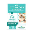 gocce oculari e maschera occhi defaticante e idratante del contorno occhi