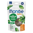 monge gatto snack gift dental filled crunchy coniglio menta 60gr