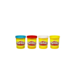 hasbro play-doh - set 4 vasetti di pasta da modellare colorata