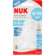 nuk first choice+ tettarelle per biberon 6-18 mesi, 2 pezzi