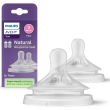 avent natural response teat 3m+ 2 tettarelle per biberon flusso 4