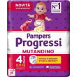 pampers progressi mutandina maxi 19 pezzi