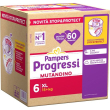 pampers prog mut quadri xl 60p
