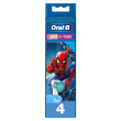 oral-b kids spiderman testine ricambio 4 pz spazzolino da denti