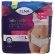 tena silhouette blanc - 10 mutandine assorbenti a vita bassa per incontinenza normale taglia l bianc