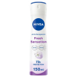 nivea fresh sensation spray 150 ml, deodorante donna spray per una protezione fino a 72h