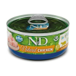 n&d natural pollo - alimento completo per gatti adulti 140 gr