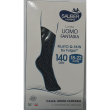 sauber linea uomo fantasia filato q-skin 18-22 mmhg calza 140 denari spiga nero taglia s/m