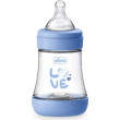 chicco perfect 5 azzurro - biberon a flusso lento 150 ml