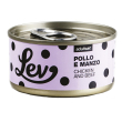 natural line lev gatto pollo manzo 70gr (lattina)
