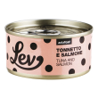lev gatto lattina in acqua di cottura adulto tonnetto & salmone 70 gr