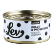lev gatto lattina in acqua di cottura adulto pollo & prosciutto 70 gr