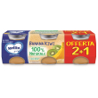 mellin banana kiwi 100% naturale omogenizzato 3 x 100 grammi