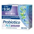linea act probiotico act gonfiore, integratore di probiotici per intestino, 10 bustine, senza glutin