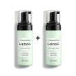 lierac - mousse detergente struccante viso confezione 2 flaconi da 150 ml