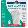 master aid - dermatess garza cotone idrofila 18x40 cm confezione 12 pezzi