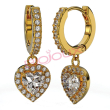bjt313 orecchini alma gold gold plated