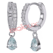 bjt318 orecchini ines aqua ss