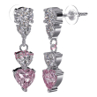bjt333 orecchini donna rose stainless steel
