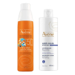 avene eau thermale solare spray bambino spf50+ 200 ml + ristrutturante doposole 50 ml