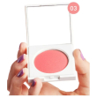goovi - blush 03 peach rose, blush in polvere cremosa, 10g - effetto naturale